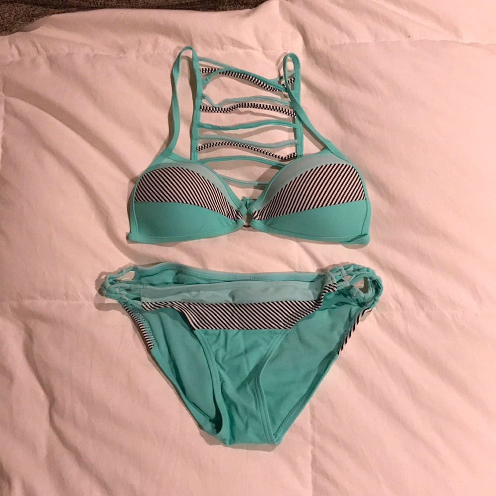 Electric blue bikini